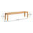 Baldemar 71" Solid Oak Bench-101668785