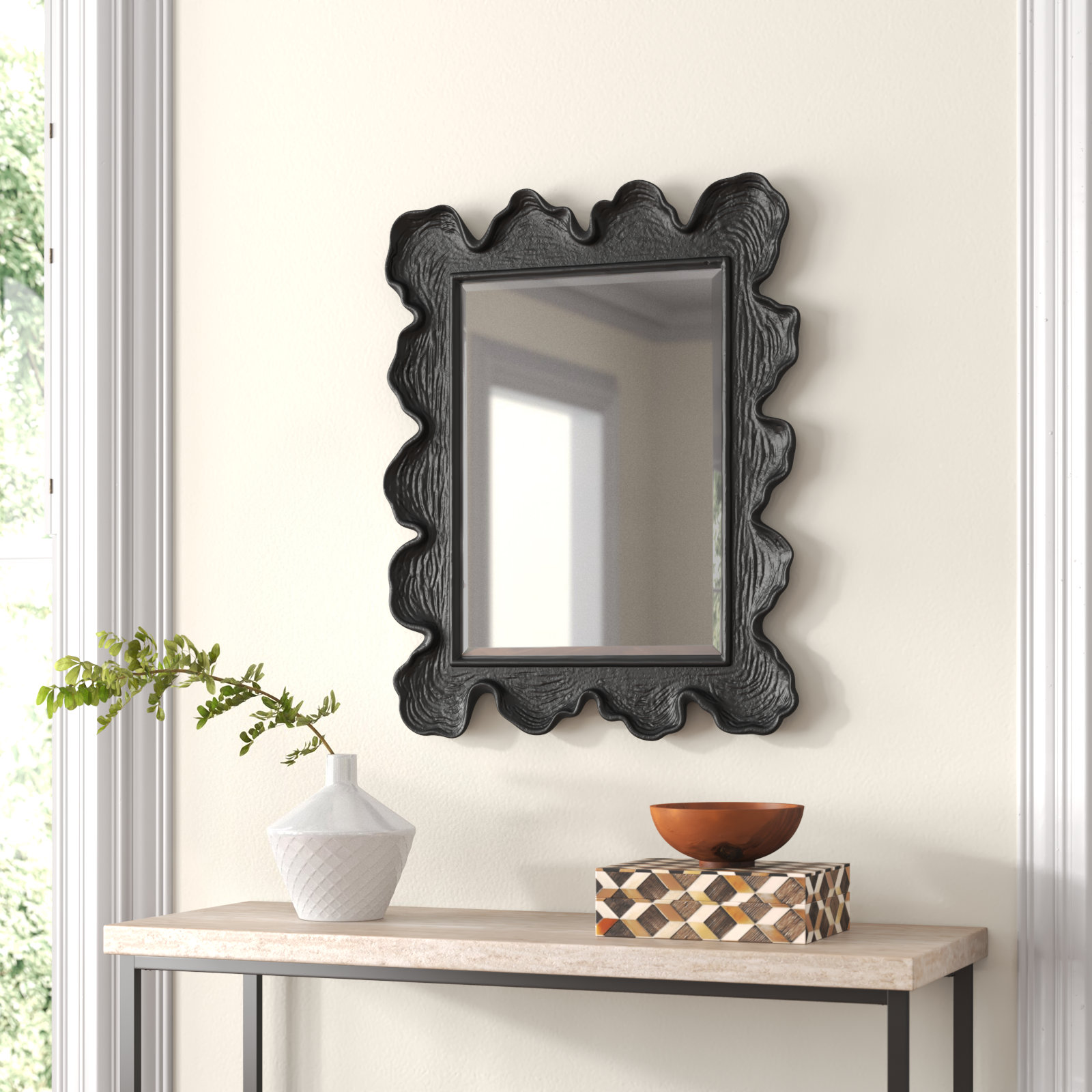 Ardis 27" Accent Mirror, Black