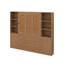 Grand lit escamotable avec tablettes et armoires