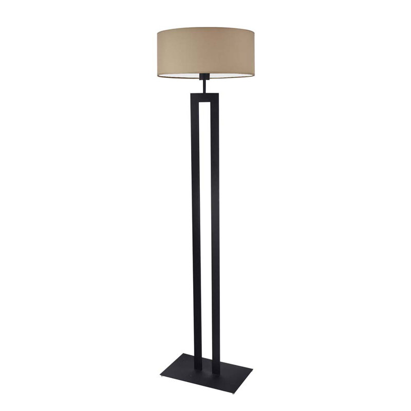 Artimizia 161cm Traditional Floor Lamp, Beige, Black