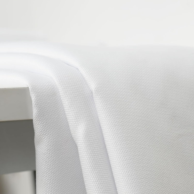 Rideau simple occultant et texturé Oakridge, L 52 po x L 84 po, Blanc