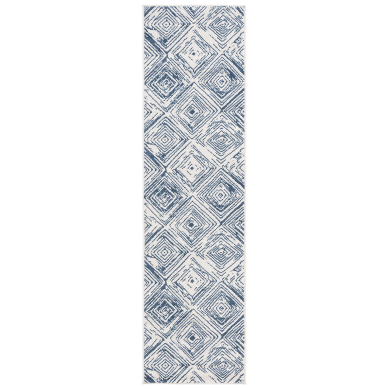 Pyramid Performance Geometric Rug, Runner 2'2" x 8'