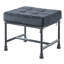 Repose-pieds rectangulaire gris et gris sable