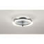 Ventilateurs de plafond 20 po avec ensemble, source de lumière DEL et télécommande, ventilateur DEL encastré moderne à intensité variable 3000-6500K, 6 vitesses, moteur à courant continu silencieux pour le salon, la chambre à coucher, la cuisine - noir mat-128776875