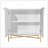 2 Door White Locker Accent Cabinet