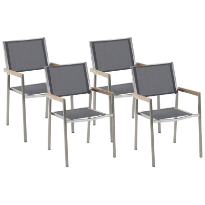 Faggion Stacking Patio Dining Armchair with Cushion