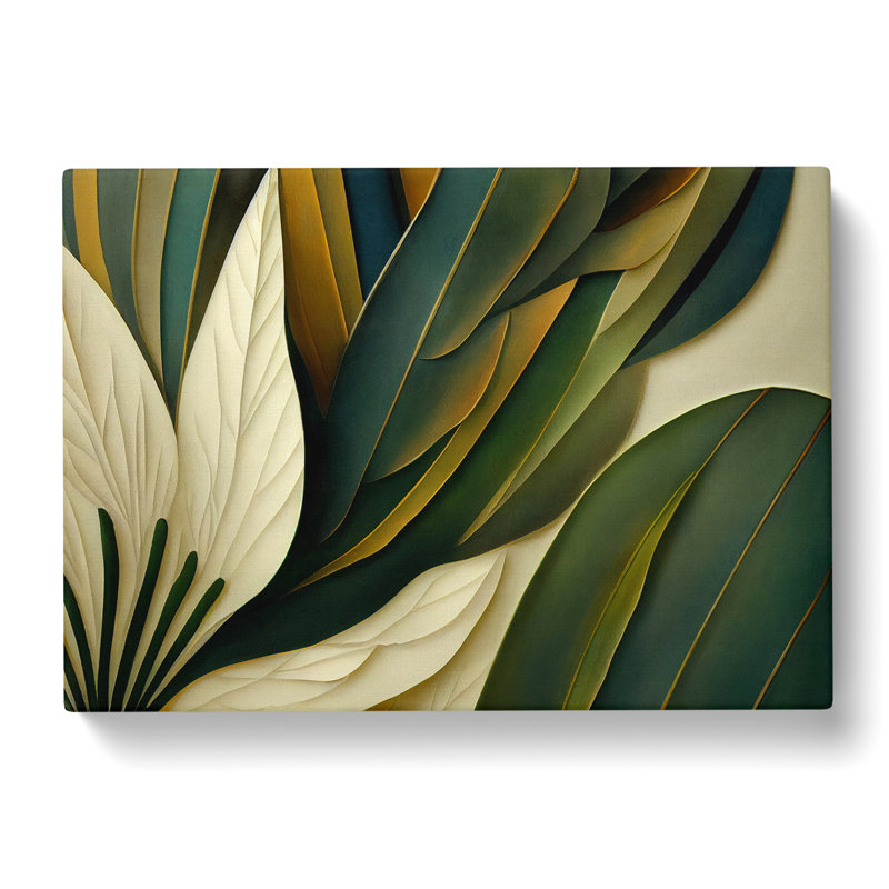 Deco Plant Leaf - Wrapped Canvas