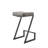 Bova Modern Backless Counter or Bar Height Barstool with Footrest in Metal and Faux Leather-99538314-41671421