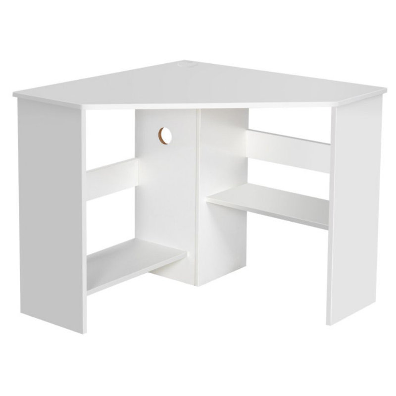 Paier Corner Computer Desk, White