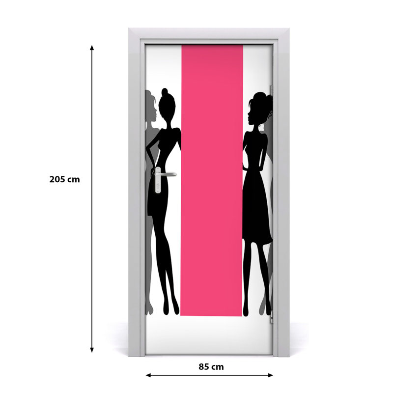 Silhouettes Of Women Door Decal