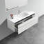 U051-Nevia48w-156 Ensemble de meuble-lavabo neige 48 po avec évier à surface solide Nevia