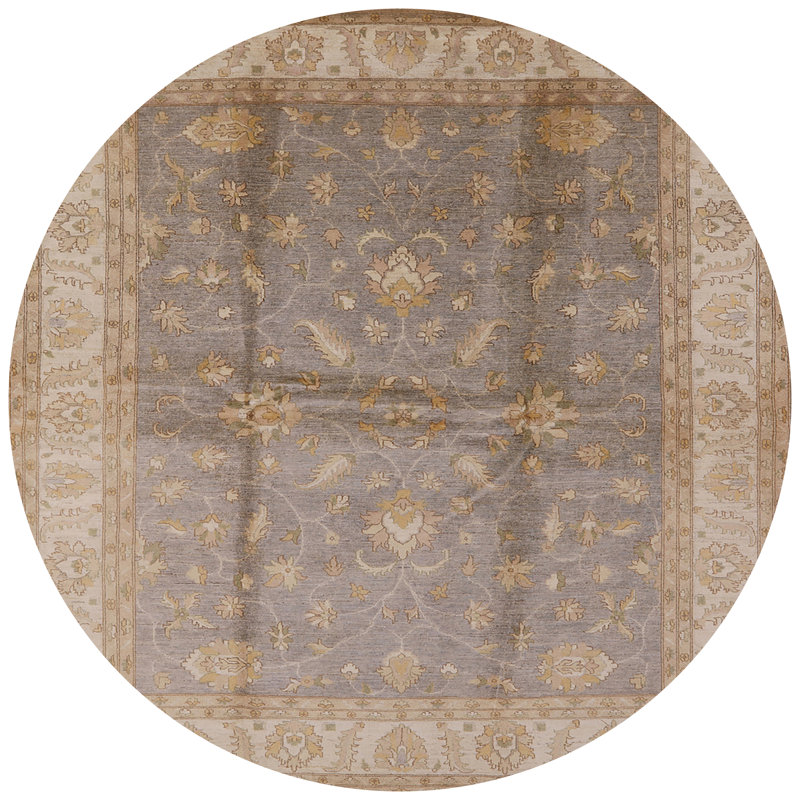 Tapis beige / gris Crosston, Rond 3 pi
