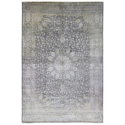 One-of-a-Kind 12'5" X 19'4" New Age Area Rug in Gray