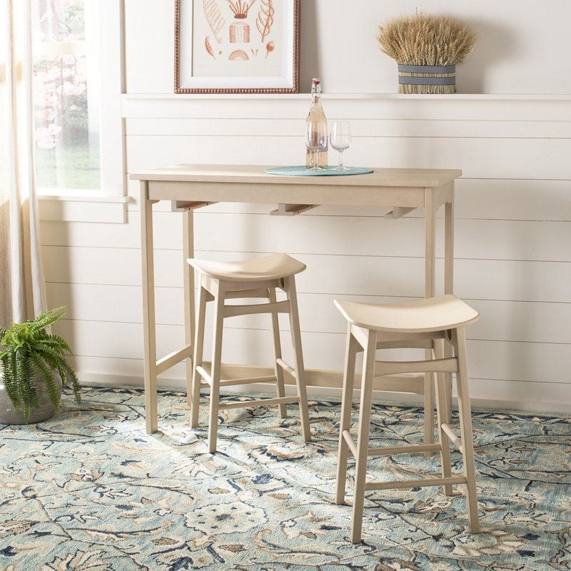 Donegal 2 - Person Four Leg Dining Set, White Oak