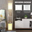 HOMCOM Floor Lamp with Shelves Tall Standing Lamp Dual Light-283797916