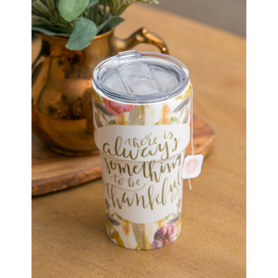 Cypress Home 13oz. Double Wall Insulated Earthenware Travel Tumbler
