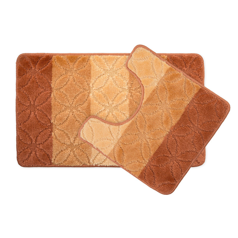 Loletha Polypropylene Plastic Non-Slip, Burnt Orange