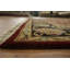 Le tapis carré traditionnel bourgogne et noir Agra ajoute un style riche de 6 pi x 6 pi