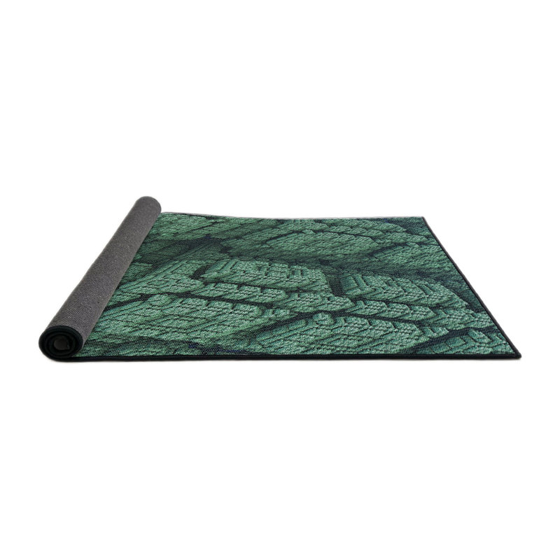 Tapis de zone verte à motif, Rond 5 pi