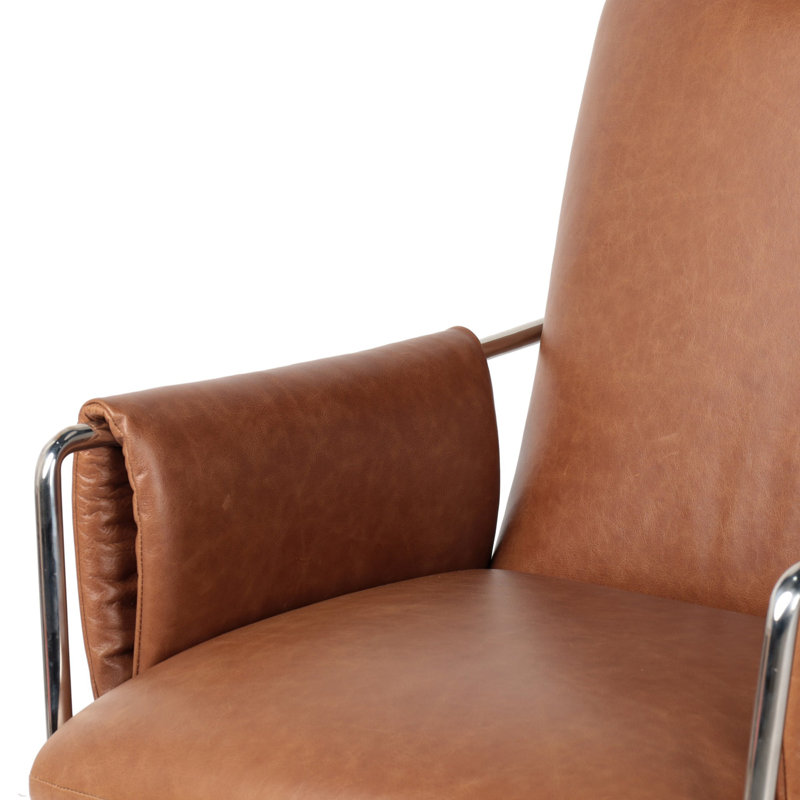 Sherman Leather Swivel Task Chair, Sonoma Chestnut