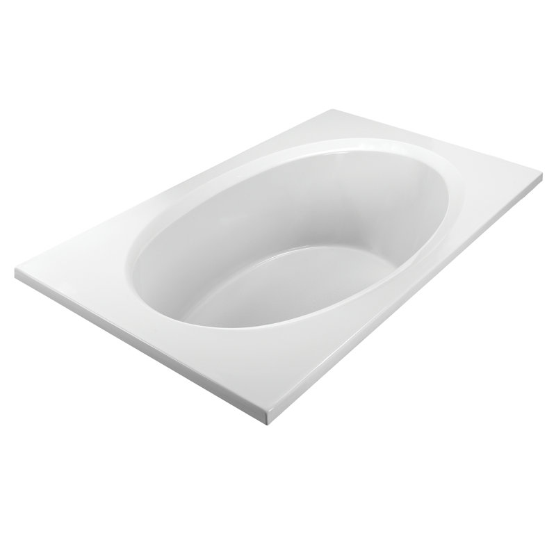 Basics® 71" Whirlpool Bathtub, White