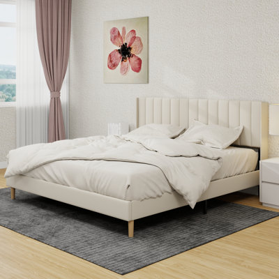 Structure de lit plateforme tapissier