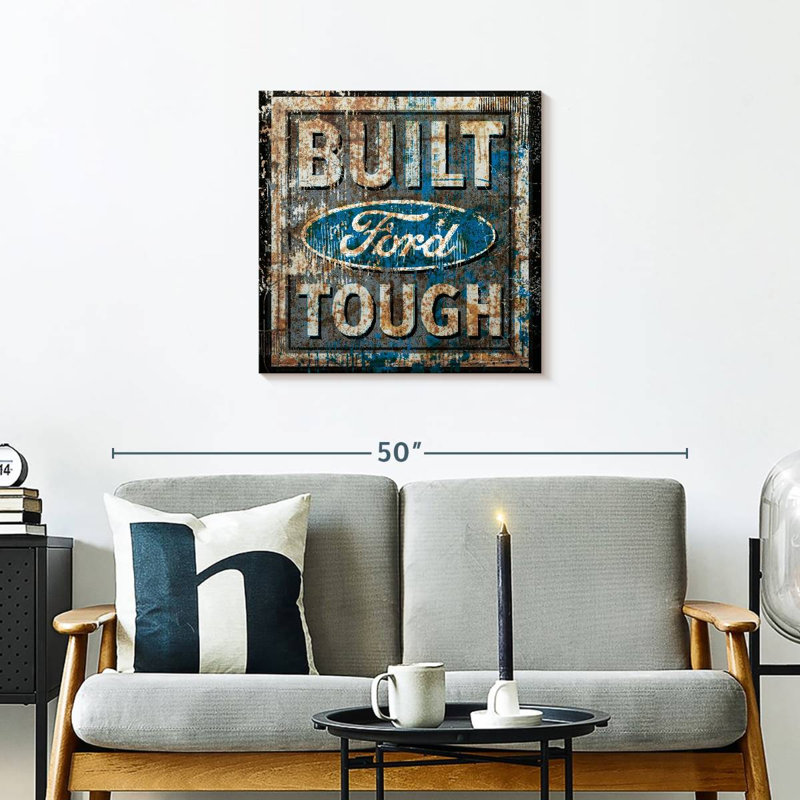 Plaque murale Kickelige Old Ford, H 24 po x l 24 po