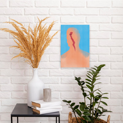 Electric Silhouette Gaze Abstract Bold Contemporary Portrait Wall Art