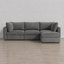 Canapé modulaire rembourré avec rangement Sheley-131373996