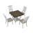 Multifunctional expansion folding table, can sit 4 people, with storage space, four side folding table can save space colleagues can also expand the use area, suitable for kitchen, living room ect.