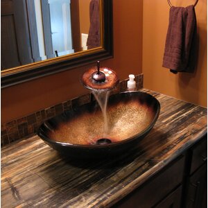 Rena Glass Oval Vessel Bathroom Sink