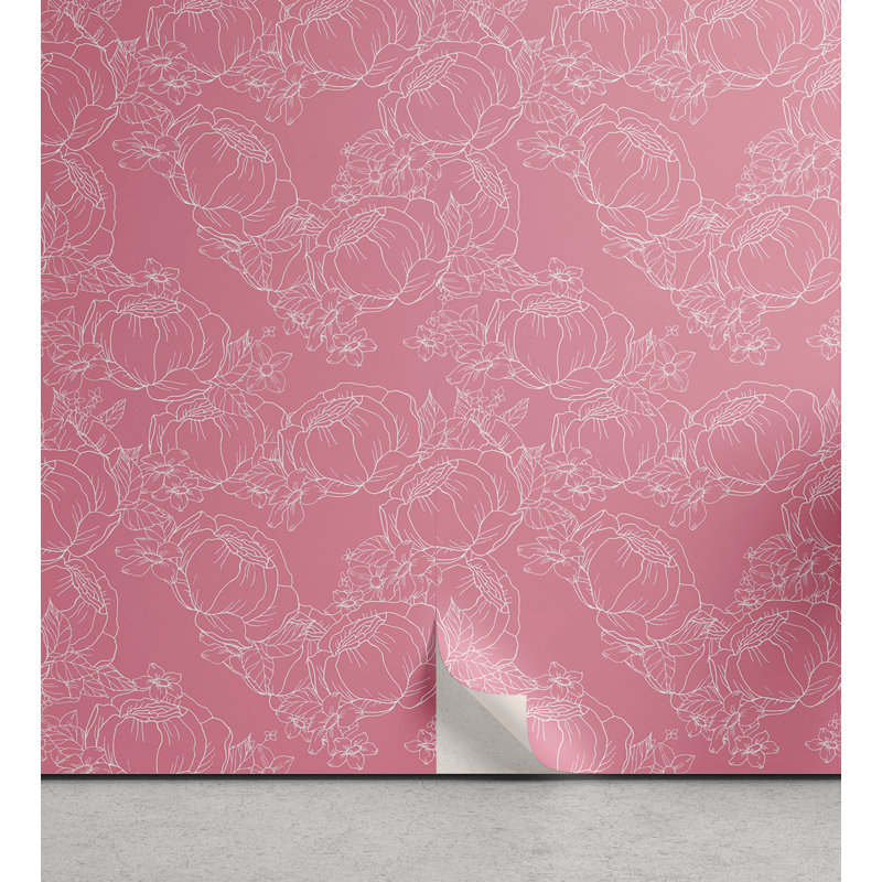 Rouleau de papier peint adhésif Idelette, L 13 po x L 100 po