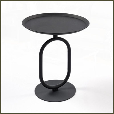 Table basse moderne de style lanterne en métal pour le salon, 24 po de hauteur, facile à assembler et amp; Base stable