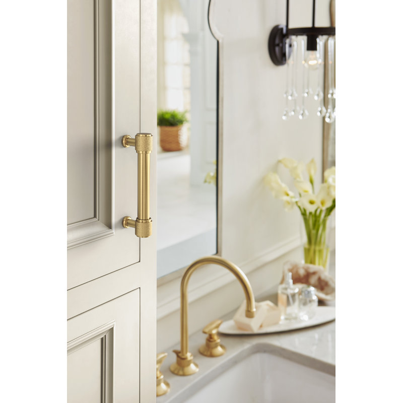 Faraday Center-to-Center Cabinet Pull, 3 3/4", Champagne Bronze