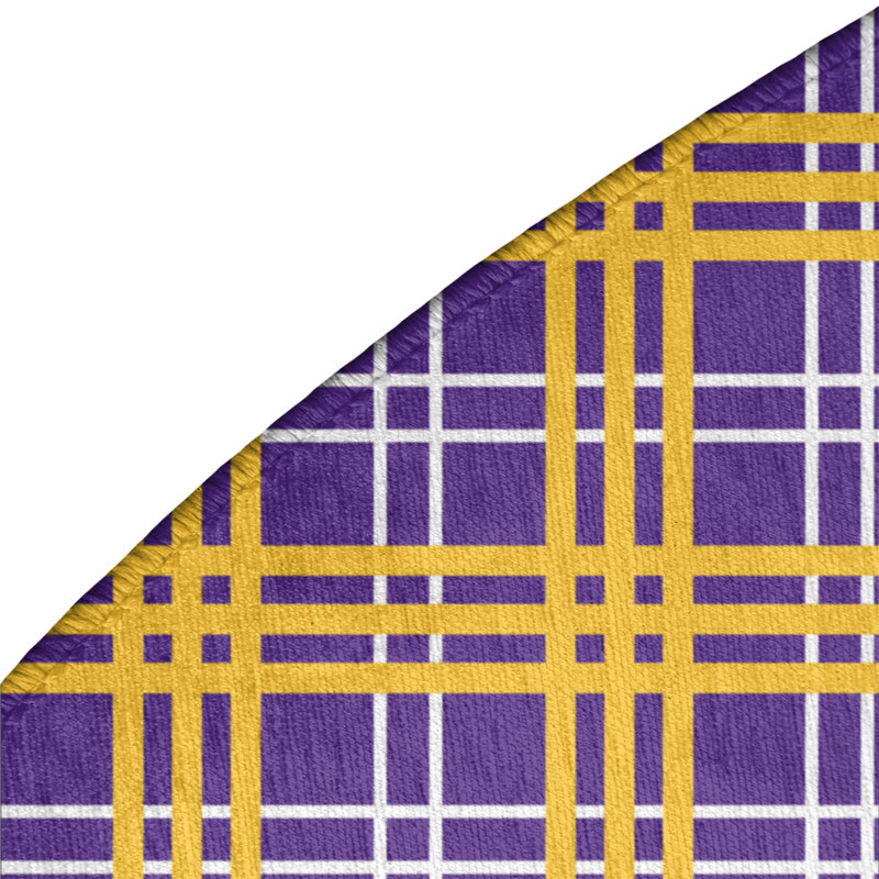 Plaid Indoor Rug, Round 5'
