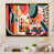 Toile avec cadre flottant or