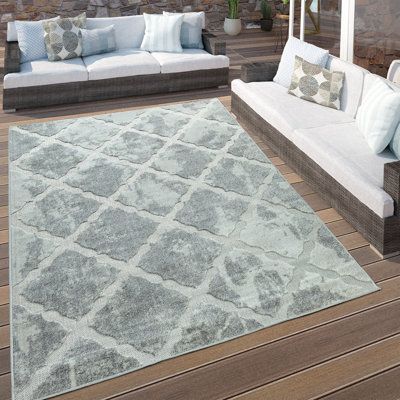 Moormann Machine Woven Grey Indoor / Outdoor Rug
