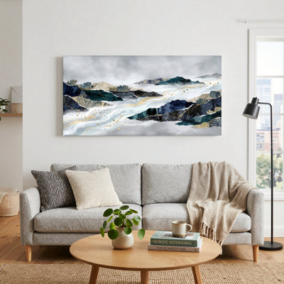 «Mountain River», reproduction d'art sur toile, ensemble de 1