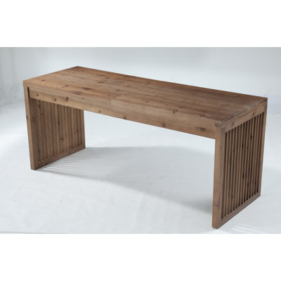 79" Solid Wood Dining Table, Farmhouse Rectangular Kitchen Table, 79" Solid Wood Dining Table for 6-8, Rustic Farmhouse Style with Sturdy Slat Legs, 4