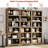 6-Tier Farmhouse Bookcase with Adjustable Shelves, Floor Standing Open Display Storage Rack, Anti-Slip Design-522821315-522821313