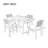Multi-person Outdoor Acacia Wood Dining Table and Chair Set, Thick Cushions, Suitable for Balcony, Vourtyard, and Garden-515087169