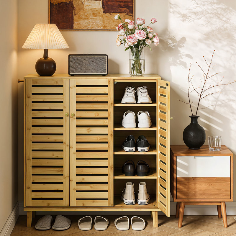 Abelino 20 Pair Shoe Storage Cabinet