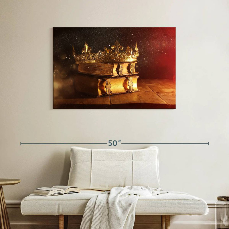 Couronne de poussière d'or Kerner, H 26 po x l 39 po