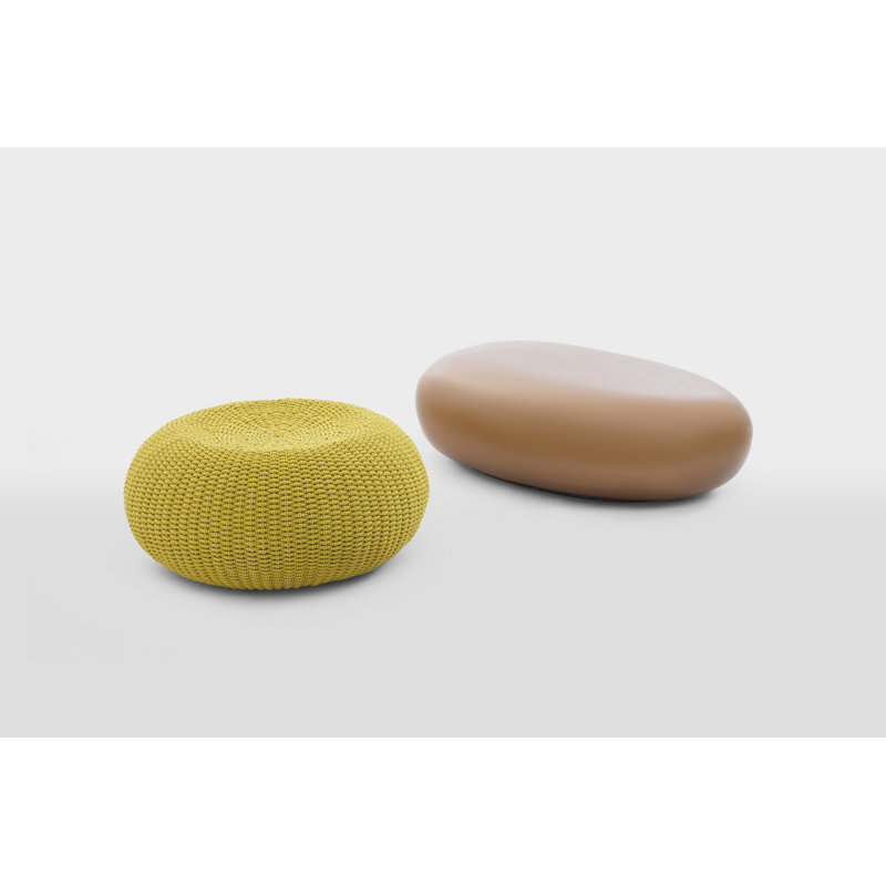 Harada Outdoor Pouf, Limone Round Ropetek