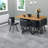 7-Piece Dining Set, Rectangular Table With 6 Chairs For Dining Room