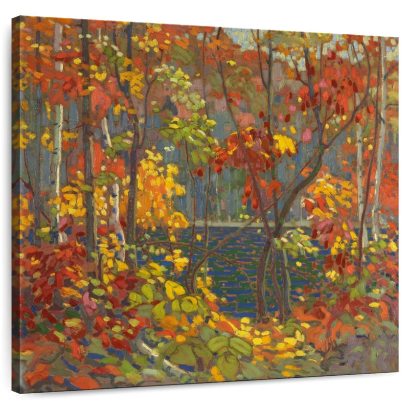 Alvord The Pool Autumn, 39" H x 39" W