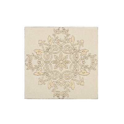 Ivory Flower Square Placemat