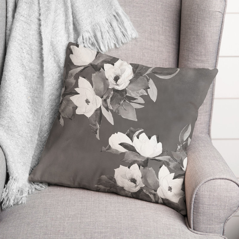  Painted Florals Square Pillow Cover & Insert