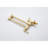 Brushed Gold Pot Filler Faucet Wall Mount - Foldable, 360 Turning, Brass, Double Handles For Flawless Water Flow, Surface, Space Saving Kitchen Fixture Mounted Folding In Rotatable, Simple Flow-349847961