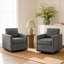 Fauteuil rembourré pivotant-1412801158
